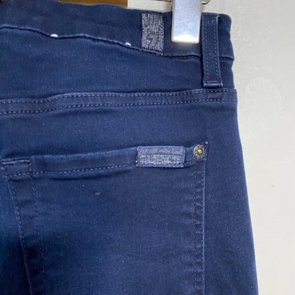 7 For All Mankind Aubrey Dark Wash Women's Skinny Jeans Size 27 - Picture 11 of 13